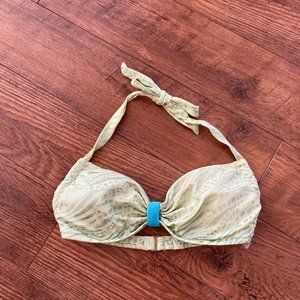 Victoria’s Secret Teal Bikini Top Blue Small Swim Wear String